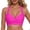 a-69Hot Pink8, variant on FINALGANG Womens Sweetheart Halter Wide Strap Solid Color Front Twist Padded Bikini Top Support Push Up Swim Top Classic Basic Swim Tops For Beach Pool Holiday Versatile Swimwear L