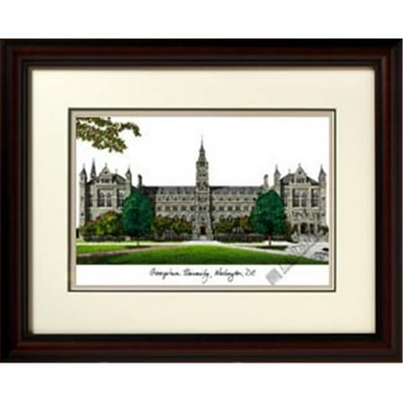 Campusimages DC996LR Gerogetown University Legacy Alumnus Framed Lithograph