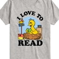 thumbnail image 3 of Sesame Street - I Love To Read - Toddler and Youth Short Sleeve Graphic T-Shirt, 3 of 5