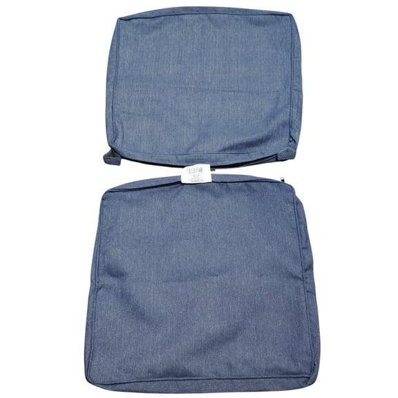 Hampton Bay Ridge Falls CushionGuard Sky Dining Chair Slipcover Set – 2-Pack