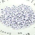 thumbnail image 3 of Soumake 100Pcs English Alphabet Letter Beads Diy Bracelet Necklace Jewelry Accessories Practical, 3 of 4