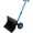 Blue Black, variant on QinaQin 29x19 Inch Snow Shovel with Wheels,Steel Blade,5-Position Angling Blade,Rubber Wheels & Single Handle,Back-Saving Snow Plow for Clearing Driveway,Sidewalks,Blue Black