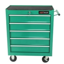 Noaman 5 Drawer Tool Chest with Wheels for Garage Storage Green