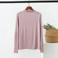 thumbnail image 2 of Plebaso Women's Mock Turtleneck Long Sleeve Shirts Soft Casual T-Shirts Fall Winter Tops Womens Clothes, 2 of 7