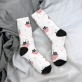 thumbnail image 5 of Disketp Umbrella Cat Unisex Crew Socks Lightweight Breathable Ventilation Ankle Socks, Mid-calf socks for Daily, 5 of 6