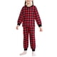 thumbnail image 4 of Conjuntos de pijamas a juego para la familia INSPIRE CHIC, de manga larga y pantalones de búfalo, ropa de dormir navideña de 2 piezas XL roja ["Niños y Niñas"], 4 of 5