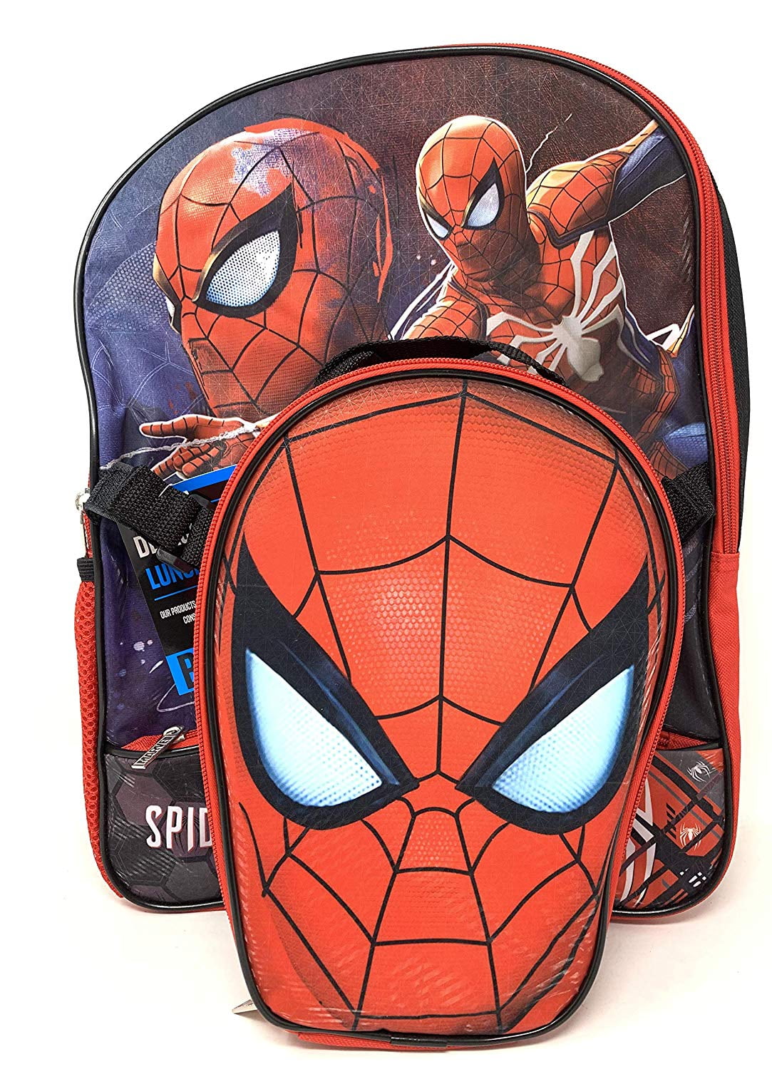 Marvel Spiderman Backpack Combo Set 2 Piece Backpack School Set (Red