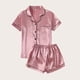 thumbnail image 1 of Set Pijama de Mujer Short y Blusa con Botones, 1 of 3