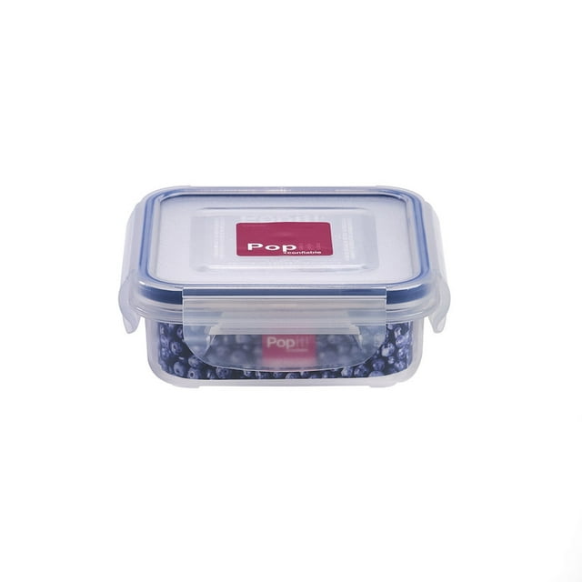 Contenedor Hermético Popit! XE211 de Plástico Cuadrado 270 ml