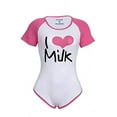 thumbnail image 5 of CutiePlusU Cotton Button Crotch Bodysuit Adult Onesie Pajamas- Pink XS, 5 of 5