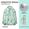 thumbnail image 2 of Wild Horse and Foal Pattern Student School Backpack with Floral Retro Rural Cute Rainbow Print Design, 2 of 6