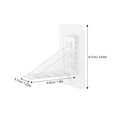 thumbnail image 6 of Raindrops 8pcs Self Adhesive Shelf Brackets No Drilling Shelf Supports Pegs For Cabinets Wardrobes Plastic Shelving Bottom, 6 of 6