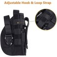 thumbnail image 5 of Universal Tactical Gun Holster Right Handed Molle Pistol Holster Combat Airsoft Waist Belt Holster Black Brown Green Multicam for Right Handed (5 Colors, 5 of 5