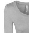 thumbnail image 5 of KOGMO Womens 3/4 Sleeve Solid Basic Drape Top Side Shirring Tunic (S-3X), 5 of 7