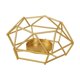 thumbnail image 2 of Adornos para San Valentín, regalos para San Valentín, soporte hexagonal de hierro y metal para velas, adorno atmosférico, pedestal para velas negras, contenedor para aromaterapia, candelabro de hierro, 2 of 6