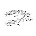 thumbnail image 4 of Black and White Piggy Bank, Victorian Curves Swirls with Bird Silhouettes Monochrome Flora and Fauna, Ceramic Coin Bank Money Box for Cash Saving, 3.6" X 3.2", Black White, by Ambesonne, 4 of 4