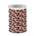 thumbnail image 2 of 5 Rolls Christmas Ribbon 1.5 inch Wide Decorative Ribbon for Gift Wrapping and Holiday Decorations Coral and Black Tie-dye Pattern, 2 of 7