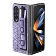 thumbnail image 3 of K-Lion for Samsung Galaxy Z Fold 4 Slim Case, Folding Design Wristband Ring Pen Holder Anti-Slip Strip Drop Protection Shockproof Case for Samsung Galaxy Z Fold4 6.7 inch,Purple, 3 of 9