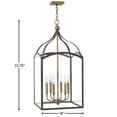 thumbnail image 5 of 3414BZ-Hinkley Lighting-Clarendon - 6 Light Large Open Frame Foyer in Traditional Style - 16 Inches Wide by 33.75 Inches High-Bronze Finish, 5 of 5