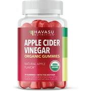 Havasu Apple Cider Vinegar Gummies With The Mother | Gummies for Detox and Cleanse, Apple, 30ct
