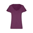 thumbnail image 5 of LilyLLL Womens Short Sleeve Strappy V Neck T Shirt Trendy Plain Blouse Tops, 5 of 5