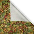 thumbnail image 3 of Fiesta Curtains 2 Panels Set, Cartoon Style Latin American Elements Guitar Hat Facemasks Swirls Ethnic Culture, Window Drapes for Living Room Bedroom, 55W X 39L Inches, Multicolor, by Ambesonne, 3 of 3
