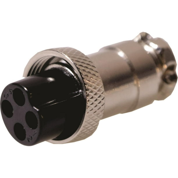 4 Pole Jack Plug OPEK C-4E 4-Pin Male Inline Microphone Connector Nickel Plated Brass Solder - Foto 9