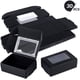 thumbnail image 3 of 30 paquetes de cajas rectangulares de papel kraft negro de 8,4 x 5,8 x 2,8 cm con ventanas transparentes, 3 of 9