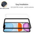 thumbnail image 2 of FHDFHD Easy Alignment Frame Designed For iPhone11 / iPhoneXR Tempered Glass Screen Protector Film 2-Pack, 2 of 7