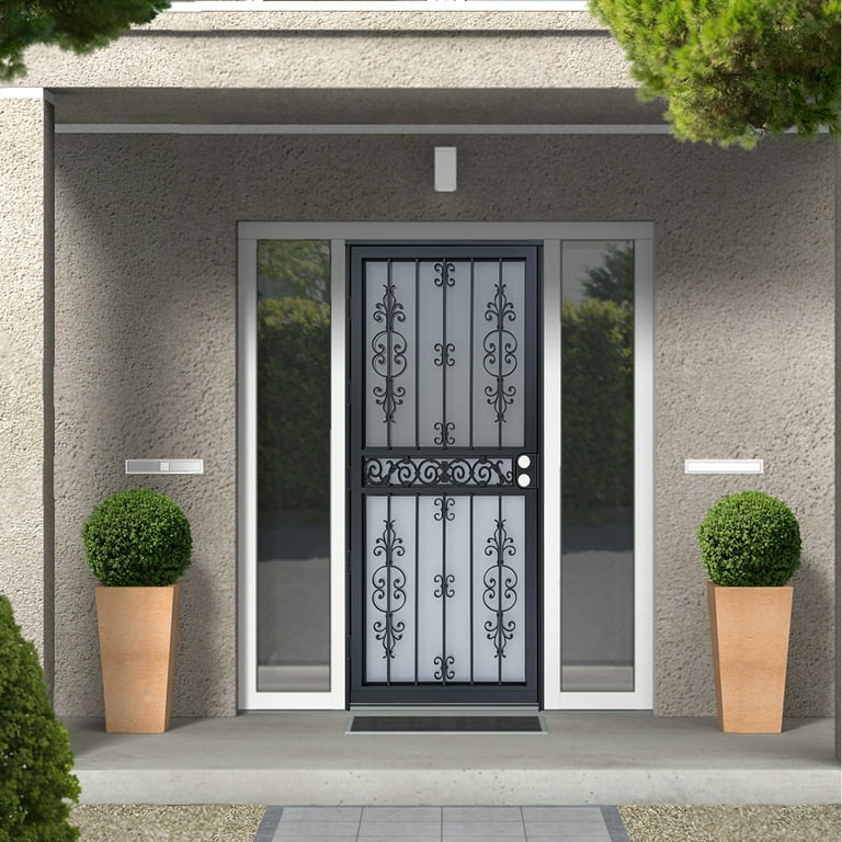 Grisham Deluxe Steel Security Door,36'' x 80'' Metal