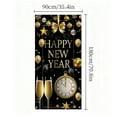 thumbnail image 3 of Rideau de Porte de Noël Coloré 180X90Cm, Polyester Décoration Suspendue pour Fête Intérieure Extérieure Entrée, 3 of 6