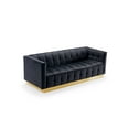 thumbnail image 2 of Chic Home Aviv Velvet Upholstered Channel-Quilted Single Sofa, 2 of 8