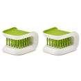 thumbnail image 1 of Cepillo Limpieza para Seguridad Coche Herramienta Lavado Tipo U Doble Cara () Verde, 1 of 5