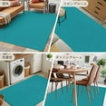 thumbnail image 6 of Teal 4x6 Area Rugs, Farmhouse Solid Turquoise Color Modern Art Non-Skid Rubber Backing Large Rectangle Rugs - Living Room Bedroom Home Office, Indoor Floor Mat Carpets Washable Rug, 6 of 9