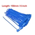 thumbnail image 5 of Uxcell 6 Pulgadas Etiquetas de Cinta de Cable Azul con Marcador, Correa de Alambre de Nylon Autocierre, Paquete de 50, 5 of 5