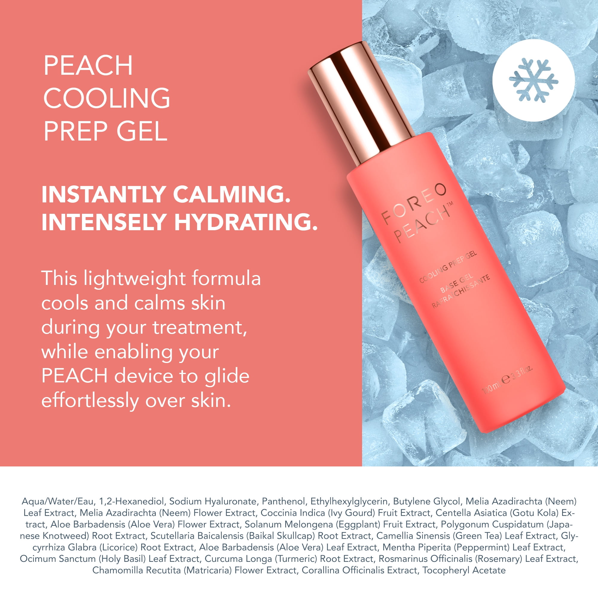 FOREO PEACH 2 IPL Hair Removal Device + Calming IPL PEACH Cooling