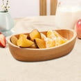 thumbnail image 2 of Baoblaze Wooden Salad Bowl Boat Shaped Fruit Bowl for Food, Fruits, Salad, or Popcorn, 2 of 7