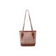 thumbnail image 4 of Bolsa de tela escocesa retro Mujer PU Cubo Totes de hombro casuales (marrón) Ehuebsd Para Estrenar, 4 of 9