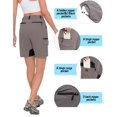 thumbnail image 4 of Little Donkey Andy Women's Golf Hiking Shorts Lightweight Quick Dry Outdoor Summer Shorts with Pockets 9 inch Grey XS, 4 of 7