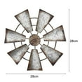 thumbnail image 2 of Washranp Farmhouse Windmill Wall Decor,Rustic Iron Hanging Art Ornament Galvanized Windmill Wall Sculptures, 2 of 4