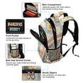 thumbnail image 5 of FORMRS Kids School Backpack Elementary Student Unisex Travel Bookbag with Reflective Stripes, Beige Rainbow Clouds, 5 of 7