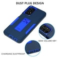 thumbnail image 6 of TASHHAR Samsung Galaxy A23 5G Case with Screen Protector and Magnetic Car Mount Kickstand Military Grade Full Body Double Layer Drop Protection Rugged Durable for Galaxy A23 5G Phone - Dark blue&Blue, 6 of 12
