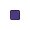 9 inch Square Paper Dinner Plate Purple - Pack of 18,3 Packs