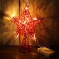 thumbnail image 3 of Árbol de Navidad Top Star CVHOMEDECO rojo con LED blanco cálido, 3 of 8