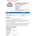 thumbnail image 2 of Rear Brake Caliper - Compatible with 2007 - 2009 Chrysler Aspen 2008, 2 of 2