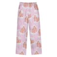 thumbnail image 2 of Pink Gingerbread Houses Pajama Pants Soft Lightweight Lounge Pants Bottoms Sleep Pants Warm Comfy, 2 of 9