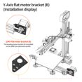 thumbnail image 2 of 3D Printer Accessories Y Axis Nema 17 42 Stepper Motor Mount Metal Bracket Mounting Holder Support Applicable to 2040 4040 Euro Standard V Slot Aluminum Profile, 2 of 8