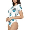 thumbnail image 2 of Naloa Turtle Women's Short-Sleeved Onesie, One-Piece Swimsuit for Parties, dates, clubs - XX-Large, 2 of 9