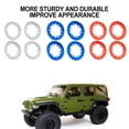 thumbnail image 2 of Ruiboury Wheel Rim Outer Ring For SCX6 Aluminum Alloy Crawler Quality Solid Brass 4pcs RC Car Accessories Replacement Parts RC Upgrade Part TYPE7, 2 of 6