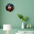 thumbnail image 4 of 14 Inch Wall Clock Battery Operated Silent Clock Decorative for Office, Kitchen, Outdoor, Living Room，African American Curly Hair Africa Image, 4 of 4